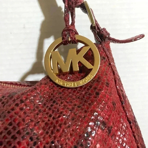 Michael kors snakeskin print hobo/ shoulder handbag - Picture 3 of 13